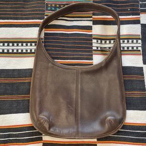 Vintage Coach 9025 Ergo Zip Hobo Shoulder Bag. Glove Tan Brown Leather. Rank B.